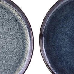 OTIX Dinerborden Bordenset 12 Persoons 26cm Blauw Aardewerk EBONY