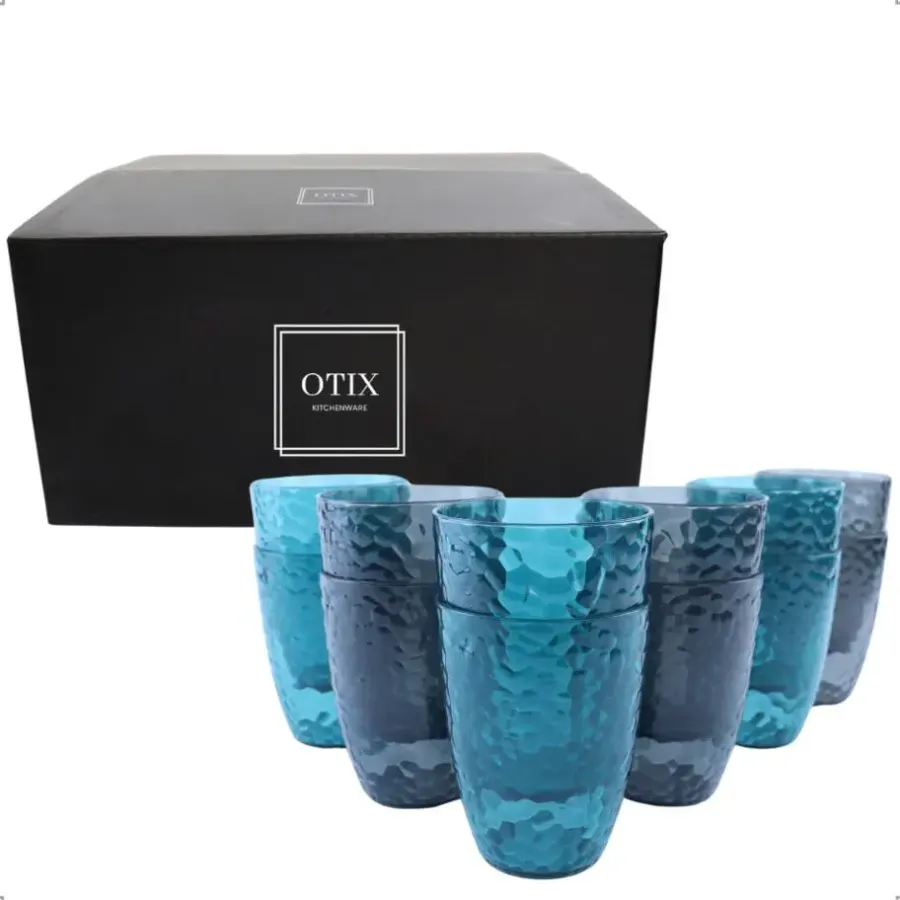 Waterglazen-OTIX Drinkglazen Harbor - Blauw