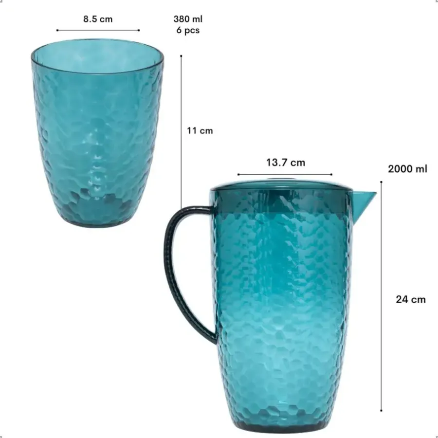 Waterglazen-OTIX Drinkglazen Kan Harbor - Blauw