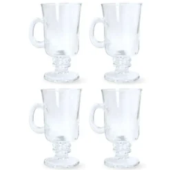 Koffieglazen-OTIX Irish Coffee glazen Latte macchiato Koffietassen 4 stuks 240ml