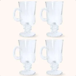 Koffieglazen-OTIX Irish Coffee glazen Latte macchiato Koffietassen 4 stuks 240ml