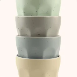 OTIX Koffie Kopjes 8 Stuks 250 ml Zonder Oor Koffietassen Porselein