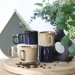 OTIX Koffiekopjes 6 Stuks 270 ml Div. Kleuren Keramiek