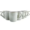 OTIX Koffiekopjes Met Oor Set van 6 Koffietassen Groot Theemok 420ML Aardewer...