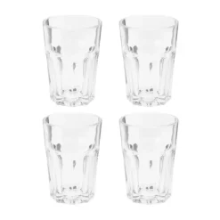 OTIX Limonadeglazen Waterglazen 4 Stuks 36 cl Transparant Glaswerk Stapelbaar