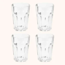 OTIX Limonadeglazen Waterglazen 4 Stuks 36 cl Transparant Glaswerk Stapelbaar