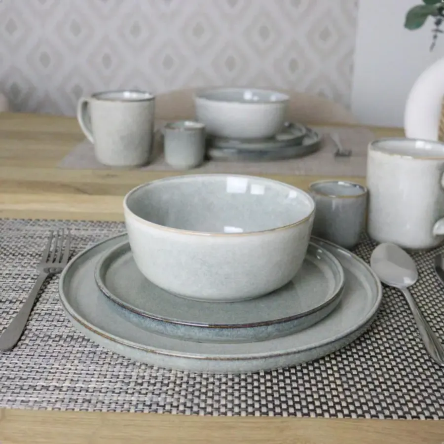 OTIX Ontbijtborden Bordenset 6 Persoons Dessertbord 21cm Aardewerk BEECH