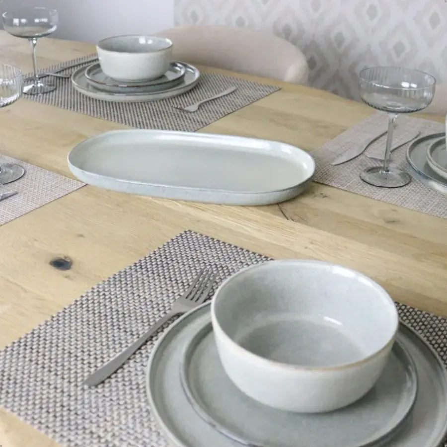 OTIX Ontbijtborden Bordenset 6 Persoons Dessertbord 21cm Aardewerk BEECH