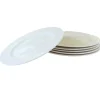 Borden-OTIX Ontbijtborden Bordenset 6 Persoons 20cm Dessertbord Ontbijtborden Wit Po...