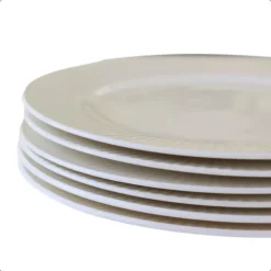Borden-OTIX Ontbijtborden Bordenset 6 Persoons 20cm Dessertbord Ontbijtborden Wit Po...