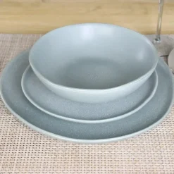 Borden-OTIX Ontbijtborden Bordenset 6 Persoons Dessertbord 21cm Aardewerk OAK