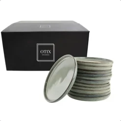OTIX Ontbijtborden Bordenset 12 Persoons Dessertbord 21cm Aardewerk