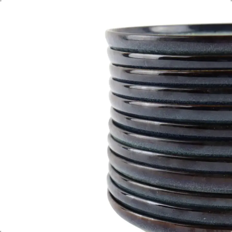 OTIX Serviesset 12 Delig Ebony - Blauw