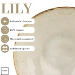 Serviessets-OTIX Serviesset 12 Delig Lily - Beige