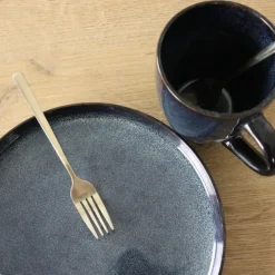 Serviessets-OTIX Serviesset 6 Persoons met Bordenset Soepkommen 600ml Schaaltjes EBONY