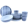 Serviessets-OTIX Serviessets 12 Delig STRIPES - BLUE