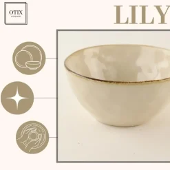 OTIX Soepkommen 6 Persoons Beige 620ml Keramiek