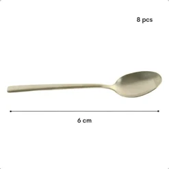 Besteksets-OTIX Theelepels Koffielepels Kleine Lepels Set van 8