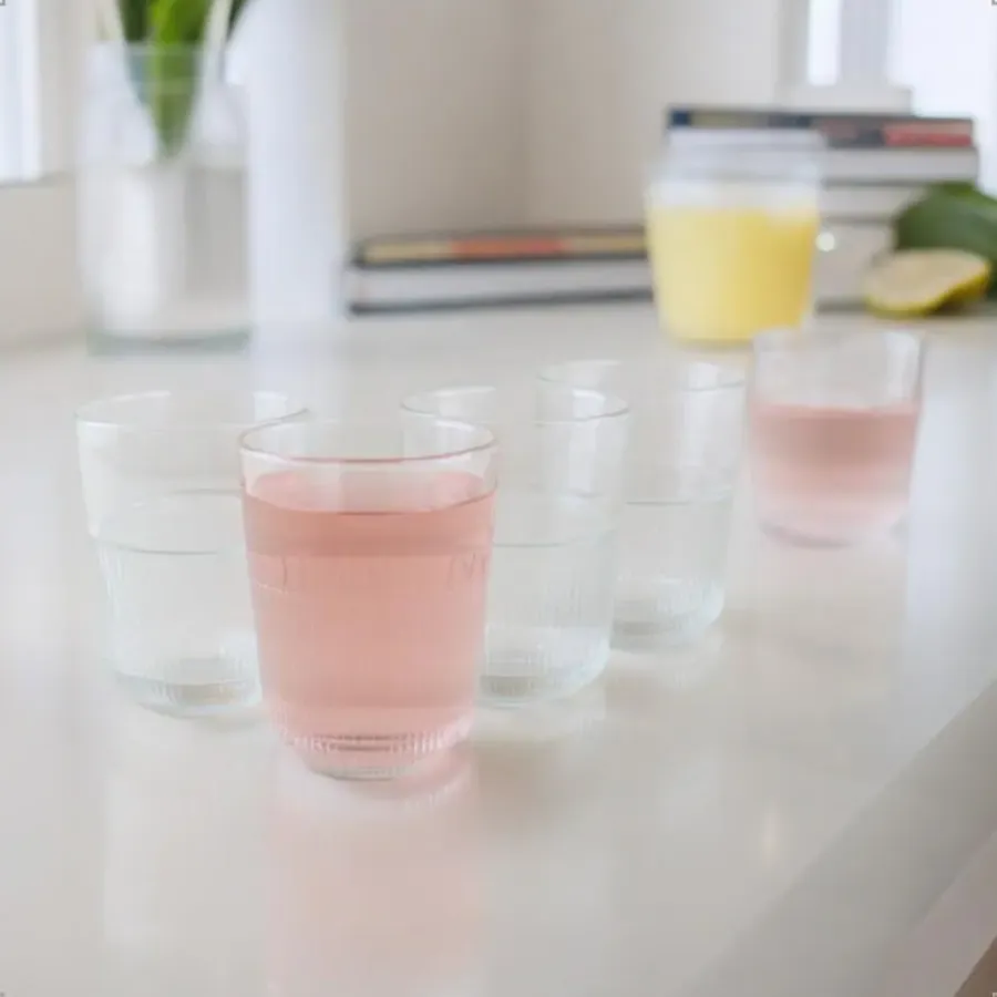 OTIX Waterglazen Drinkglazen Limonade 320ml Set van 4