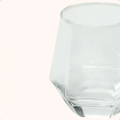 OTIX Waterglazen Set van 12 300ml Diamant vorm Transparant Glas