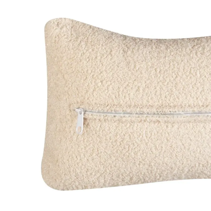 Fauteuils-Beliani OTSBY - Fauteuil - Beige - Bouclé