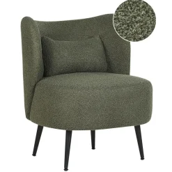 Beliani OTSBY - Fauteuil - Donkergroen - Bouclé