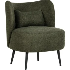 Beliani OTSBY - Fauteuil - Donkergroen - Bouclé