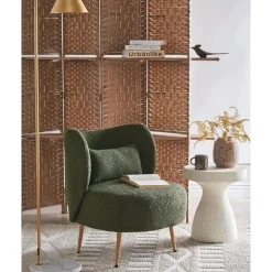 Fauteuils-Beliani OTSBY II - Fauteuil - Donkergroen - Bouclé
