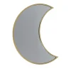 Out of the blue Wandspiegel Halve Maan - metaal - goud - 25x11 cm