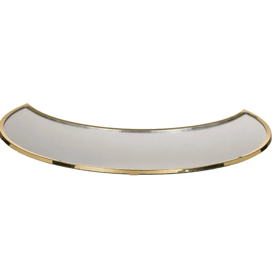 Out of the blue Wandspiegel Halve Maan - metaal - goud - 25x11 cm