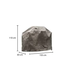 Outdoor Covers barbecue hoes - grijs - 175x65x110 cm