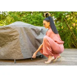 Tuinmeubelbeschermers-Outdoor Covers ovale tuinsethoes 245x200x80 cm