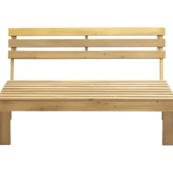 Leen Bakker Palletbank Perugia - naturel - 70x120x86 cm