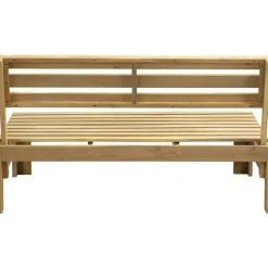 Leen Bakker Palletbank Perugia - naturel - 70x120x86 cm