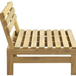 Leen Bakker Palletbank Perugia - naturel - 70x120x86 cm
