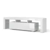 Tv Meubels-Homlando Panama TV-meubel 160 x 45 x 35 cm Glanzend witte fronten zonder verlichting