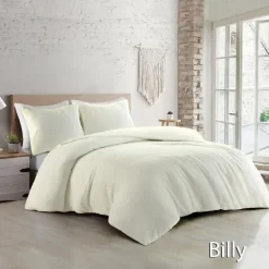 1-Persoons Dekbedovertrekken-Papillon dekbedovertrek Billy - 140x200/220 cm - Ivoor