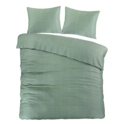 2-Persoons Dekbedovertrekken-Papillon dekbedovertrek Cadiz - 200x200/220 cm - Groen