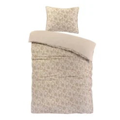 Dekbedovertrekken|1-Persoons Dekbedovertrekken-Papillon dekbedovertrek Freya - 140x200/220 - Beige