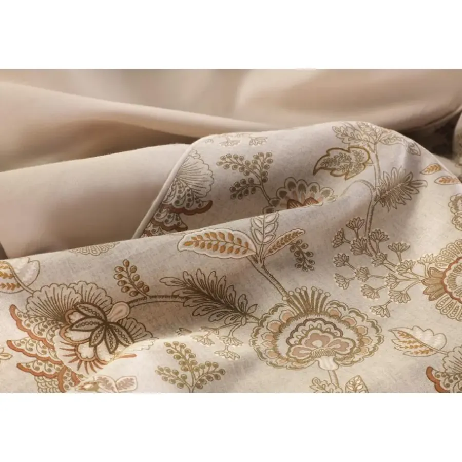 Dekbedovertrekken|1-Persoons Dekbedovertrekken-Papillon dekbedovertrek Freya - 140x200/220 - Beige