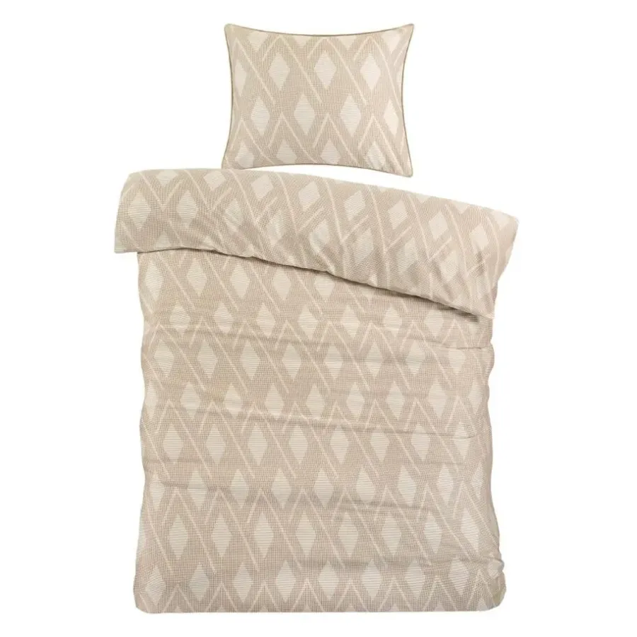 Papillon Jip Dekbedovertrek - Eenpersoons - 140x200/220 cm - Beige