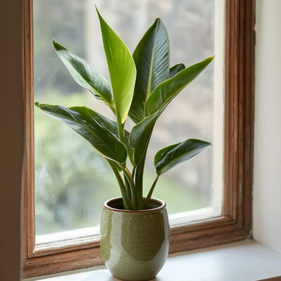 Kamerplanten-Plant in a Box Paradijsvogelbloem - Set van 3 - Strelitzia reginea - Hoogte 25-40cm - ⌀9cm