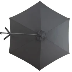Merkloos Parasol - duurzame Zweefparasol Ø300 cm – Kantelbaar - 3 meter doorsnede - Grijs
