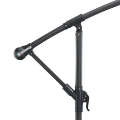 Merkloos Parasol - duurzame Zweefparasol Ø300 cm – Kantelbaar - 3 meter doorsnede - Grijs