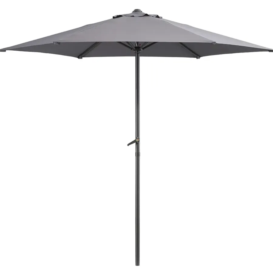 Leen Bakker Parasol Blanca - antraciet - Ø250 cm