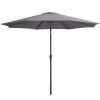 Leen Bakker Parasol Dorado - antraciet - Ø300 cm