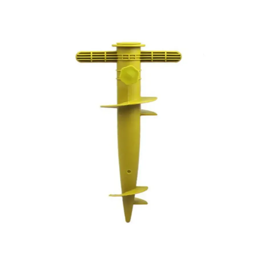 Parasolvoeten-Merkloos Parasolharing - geel - kunststof - D22-32 mm x H31 cm
