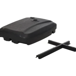 Merkloos Parasolvoet kruisvoet - vierkant - antraciet grijs - 60 liter