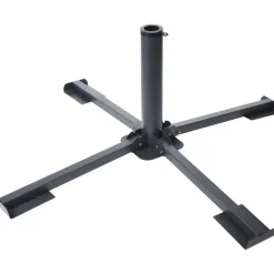 Gerimport Parasolvoet/kruisvoet - zwart - metaal - voor 40 cm stenen