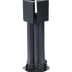 Gerimport Parasolvoet/kruisvoet - zwart - metaal - voor 40 cm stenen